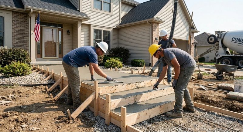 Our team working on Concrete Installation projects in Broward County, FL