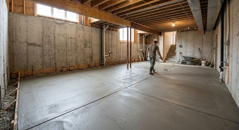Basement Concrete Installation in Broward County, FL