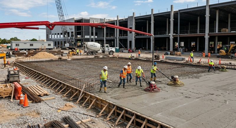Commercial Slab Installation in Hialeah, FL
